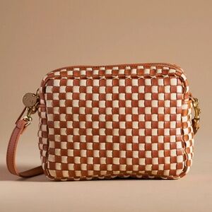 Clare V. Midi Sac Crossbody Bag - Woven Neutral
